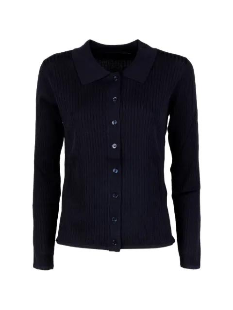 ribbed-knit cardigan by SEVENTY