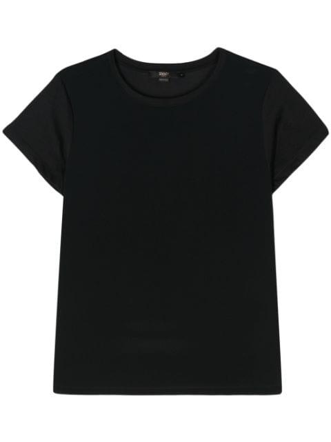 round-neck panelled T-shirt by SEVENTY