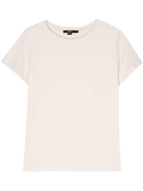 round-neck panelled T-shirt by SEVENTY