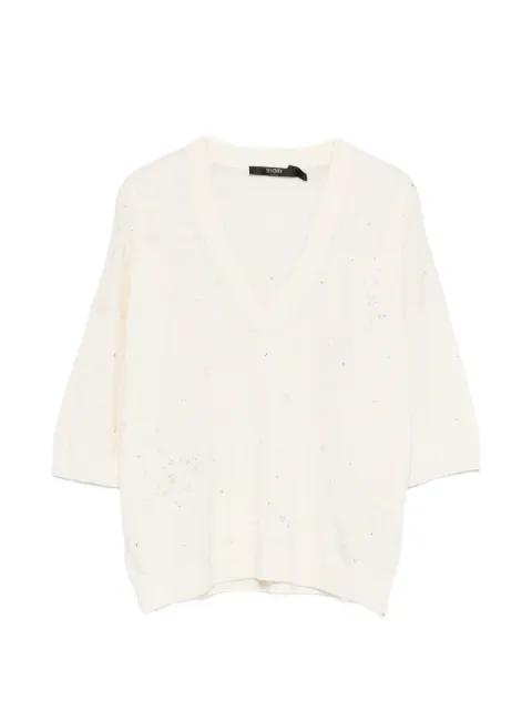 sequin V-neck top by SEVENTY