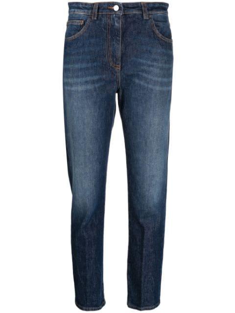 straight-leg cropped jeans by SEVENTY