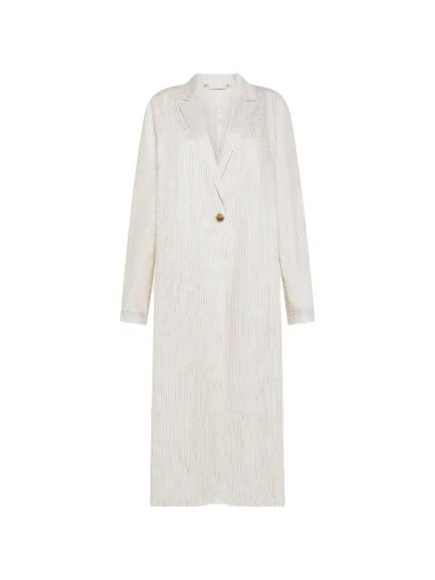 striped button coat by SEVENTY