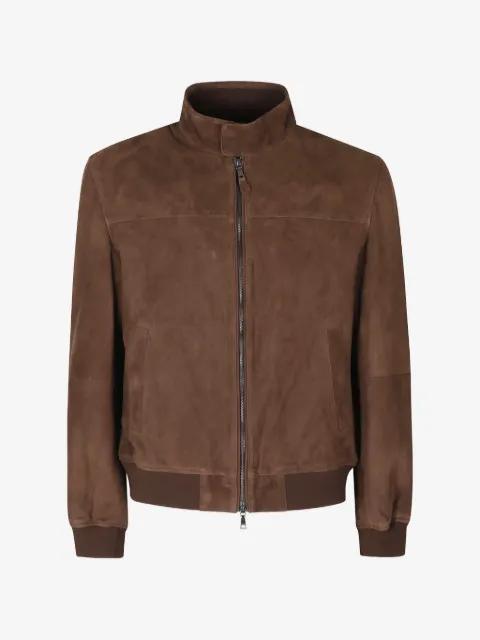 suede bomber jacket by SEVENTY