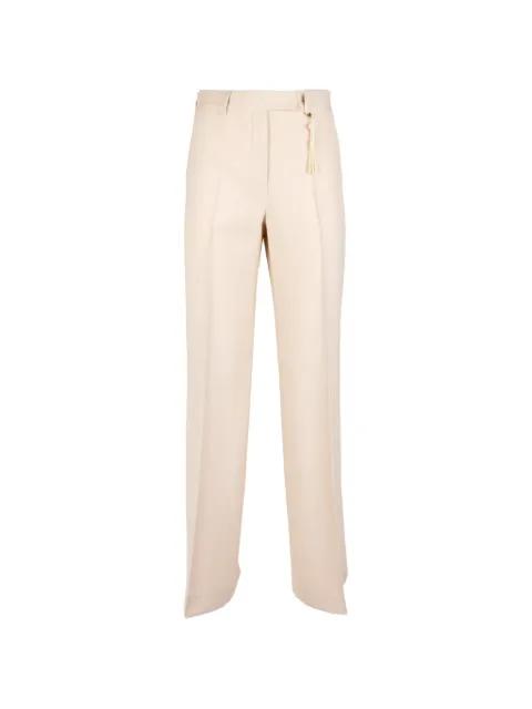 tassel-detail pressed-crease trousers by SEVENTY