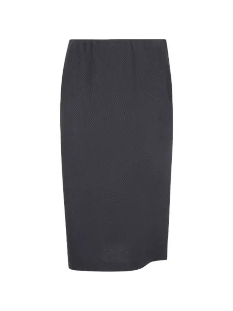 textured midi skirt by SEVENTY