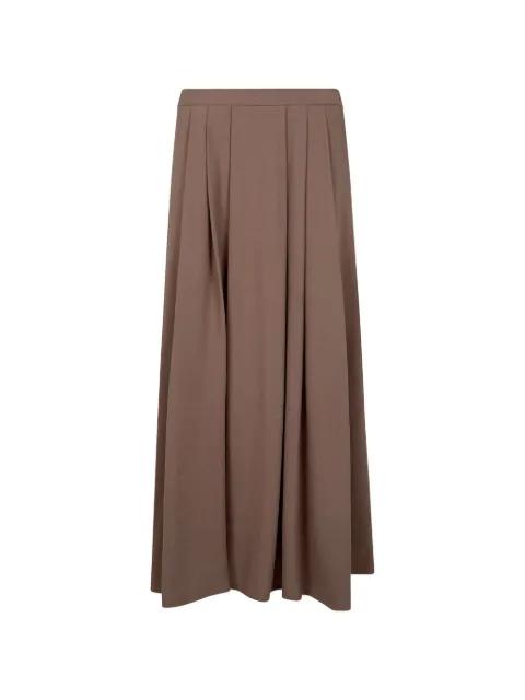 wide-pleated midi skirt by SEVENTY