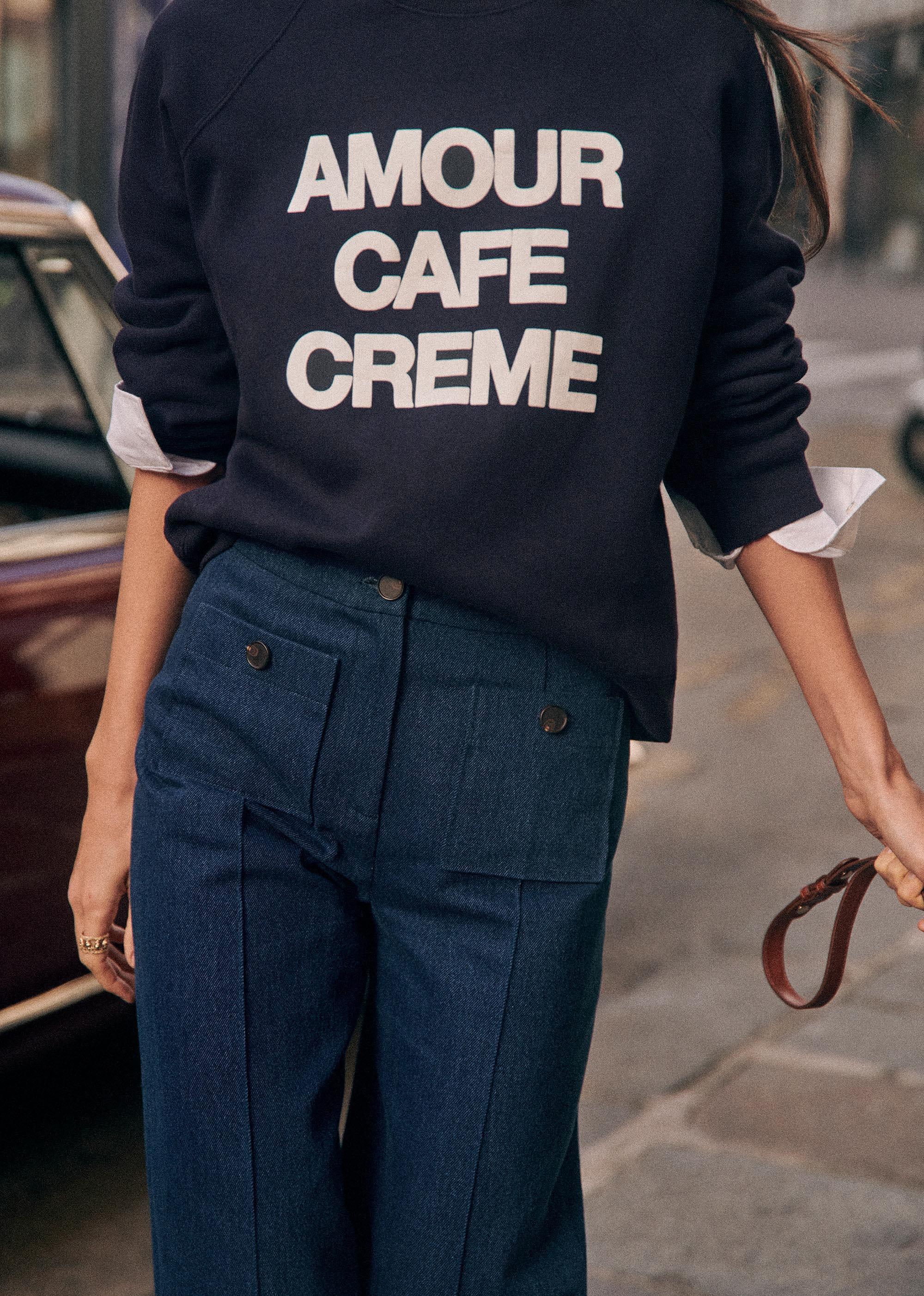 Amour Café Crème Sweatshirt by SEZANE