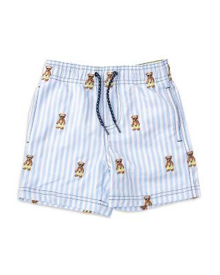 Boys' Embroidered Teddy Icon Swim Trunks - Little Kid by SHADE CRITTERS