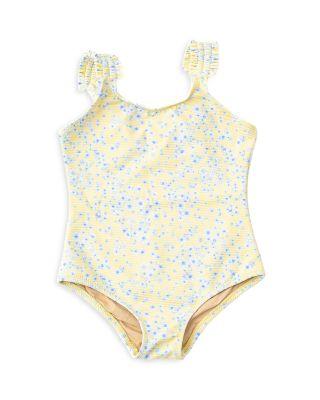 Girls' Ribbed Butter Bloom Swimsuit - Little Kid by SHADE CRITTERS