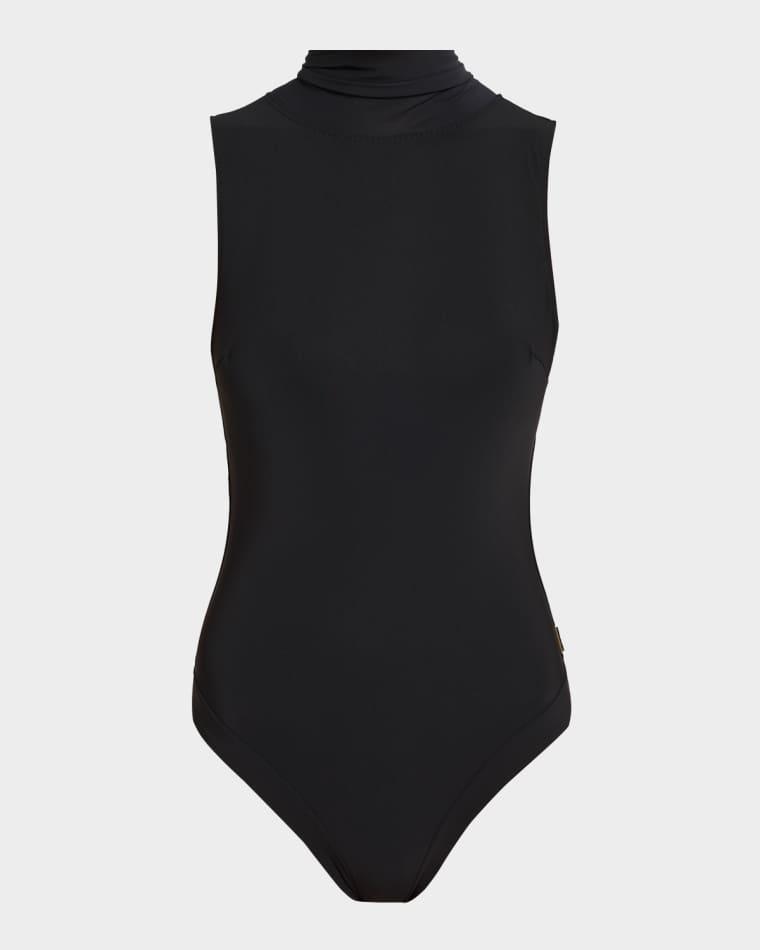 Nelly High-Neck One-Piece Swimsuit by SHAN