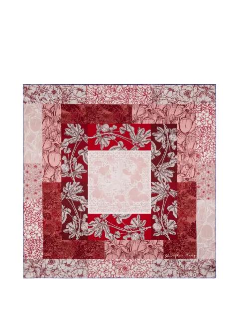 Hui-print silk scarf by SHANGHAI TANG