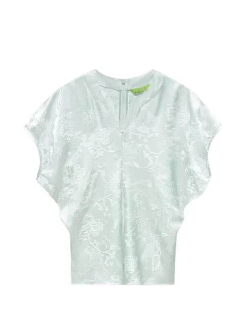 Jade jacquard top by SHANGHAI TANG