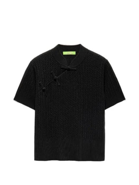 Qipao knitted top by SHANGHAI TANG