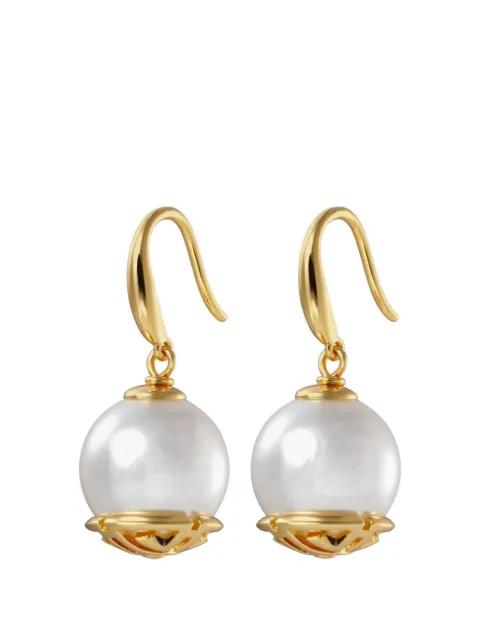 Tang Of Metal drop earrings by SHANGHAI TANG