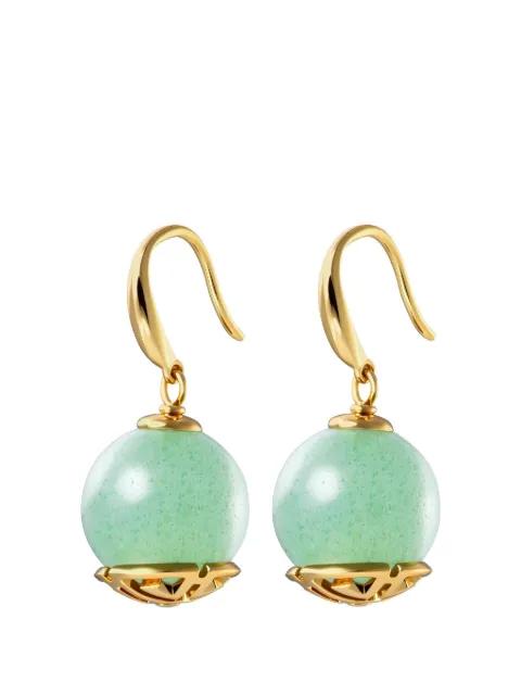 Tang Of Wood drop earrings by SHANGHAI TANG