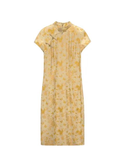 Tang Qipao midi dress by SHANGHAI TANG