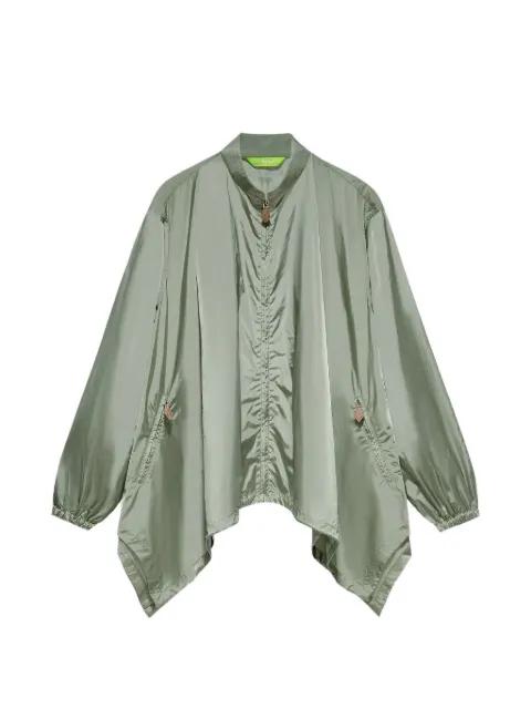 Tang asymmetric windbreaker jacket by SHANGHAI TANG