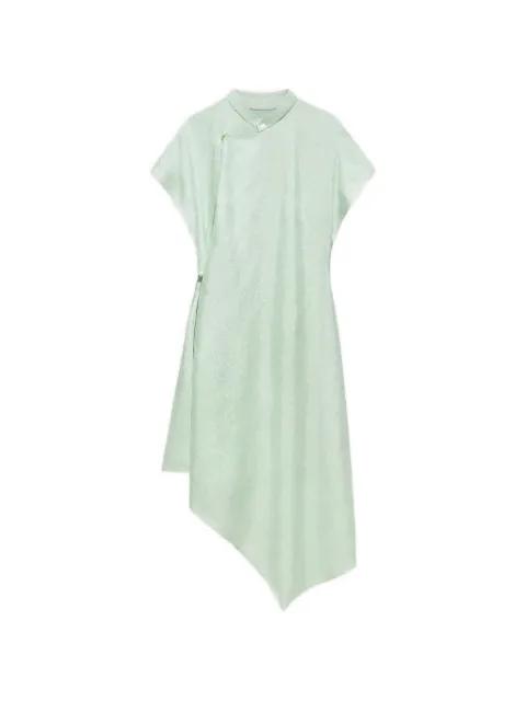 Tang jacquard asymmetric dress by SHANGHAI TANG
