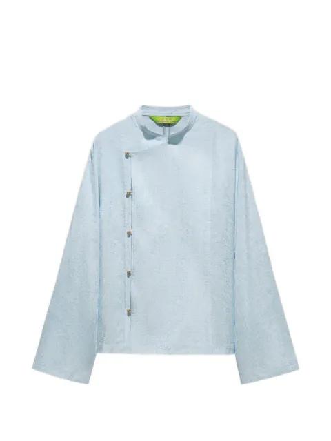 Tang jacquard-effect blouse by SHANGHAI TANG