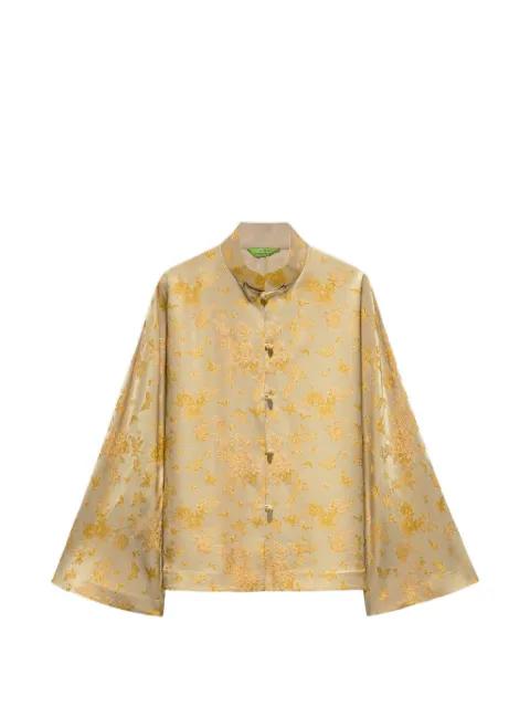 Tang jacquard silk blouse by SHANGHAI TANG