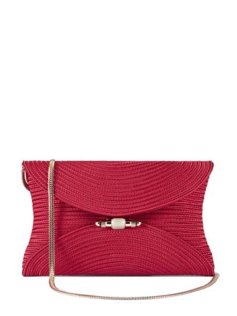 braided clutch bag by SHANGHAI TANG
