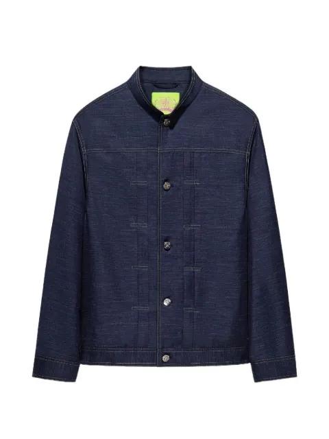 button-up denim jacket by SHANGHAI TANG