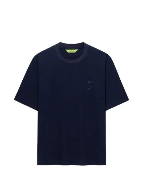 embroidered-logo T-shirt by SHANGHAI TANG