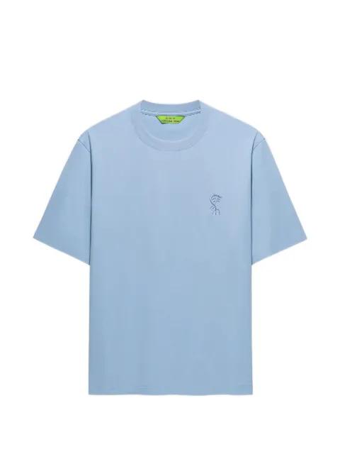 embroidered-logo T-shirt by SHANGHAI TANG