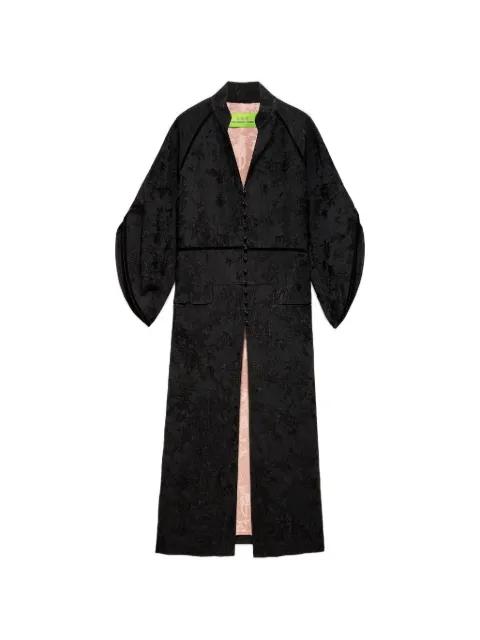floral buttoned coat by SHANGHAI TANG