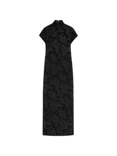 floral buttoned dress by SHANGHAI TANG