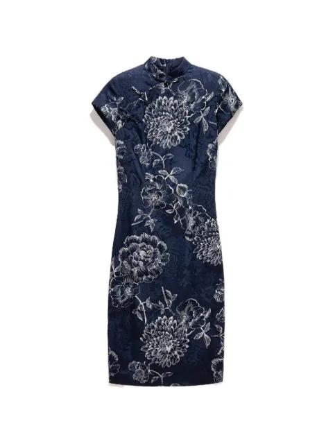 floral qipao dress by SHANGHAI TANG