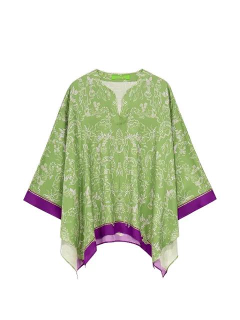graphic-print tunic by SHANGHAI TANG