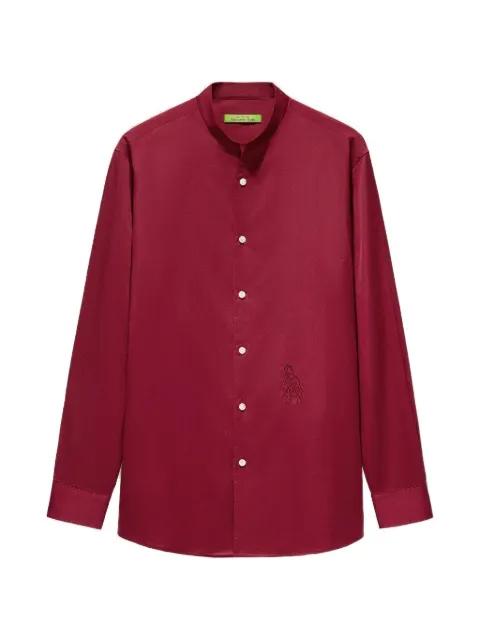 horse-embroidered shirt by SHANGHAI TANG