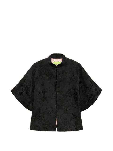 jacquard short sleeve jacket by SHANGHAI TANG