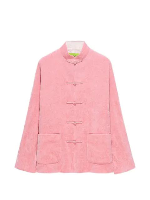 knotted-button pocket jacket by SHANGHAI TANG