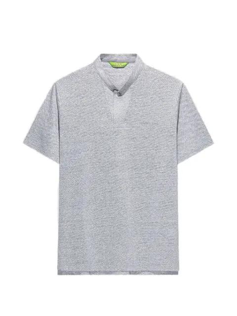 mandarin-collar polo shirt by SHANGHAI TANG