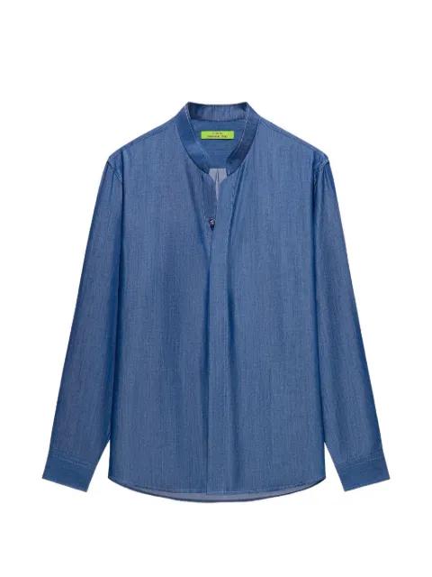 mandarin-collar shirt by SHANGHAI TANG