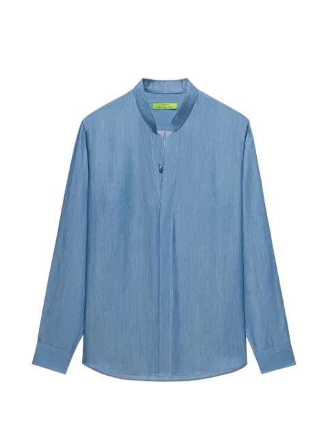mandarin-collar shirt by SHANGHAI TANG