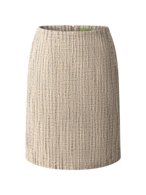 textured skirt by SHANGHAI TANG