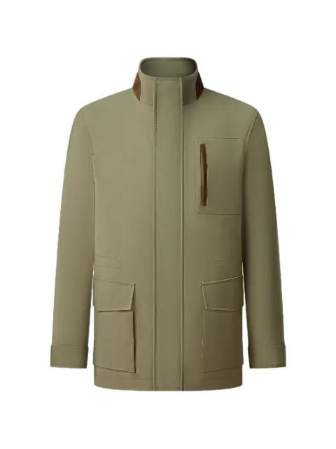zip-up tang jacket by SHANGHAI TANG