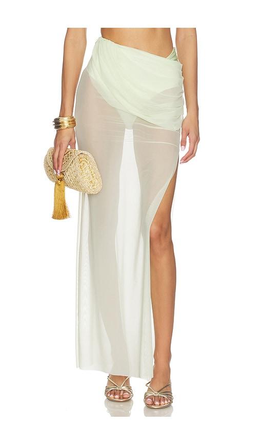 Shani Shemer Alana Maxi Skirt in Mint by SHANI SHEMER