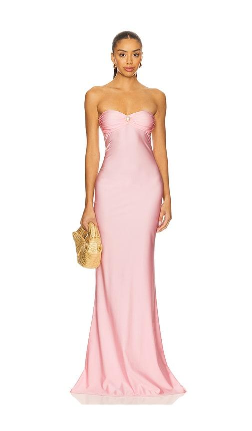 Shani Shemer Bella Maxi Dress in Pink by SHANI SHEMER