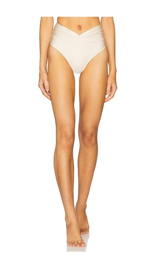Shani Shemer Claire Bikini Bottom in Cream by SHANI SHEMER