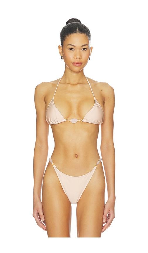 Shani Shemer Elysia Bikini Top in Pink by SHANI SHEMER