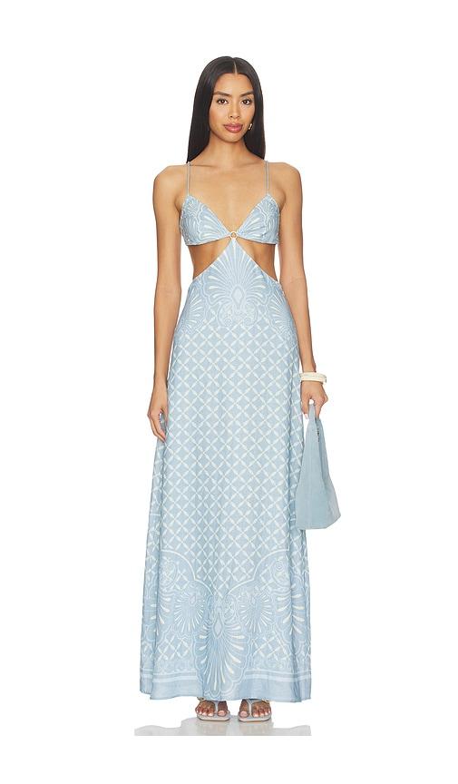 Shani Shemer Maya Maxi Dress in Blue by SHANI SHEMER