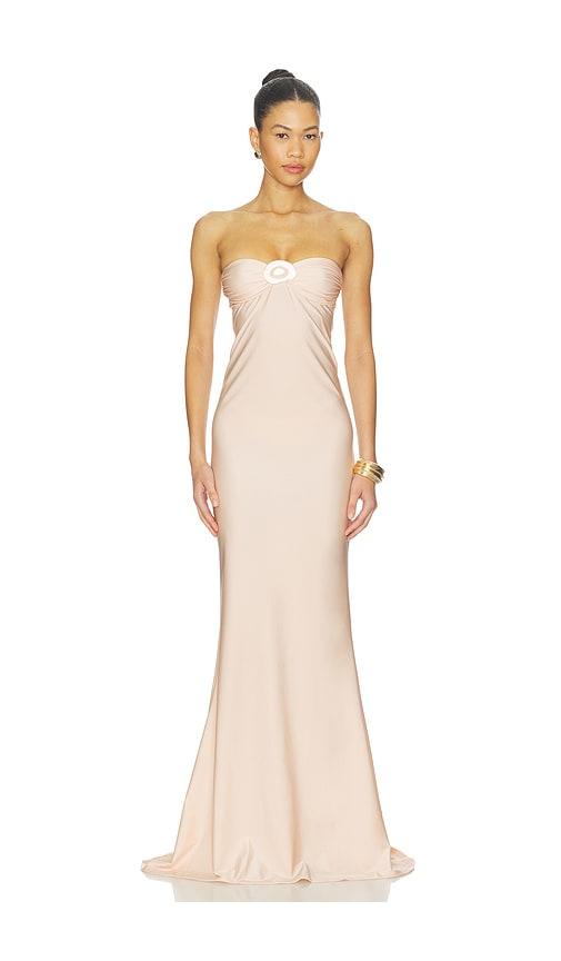 Shani Shemer Rose Maxi Dress in Pink by SHANI SHEMER