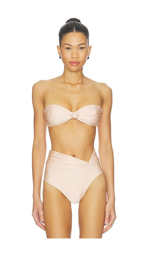 Shani Shemer Rosie Bikini Top in Blush by SHANI SHEMER