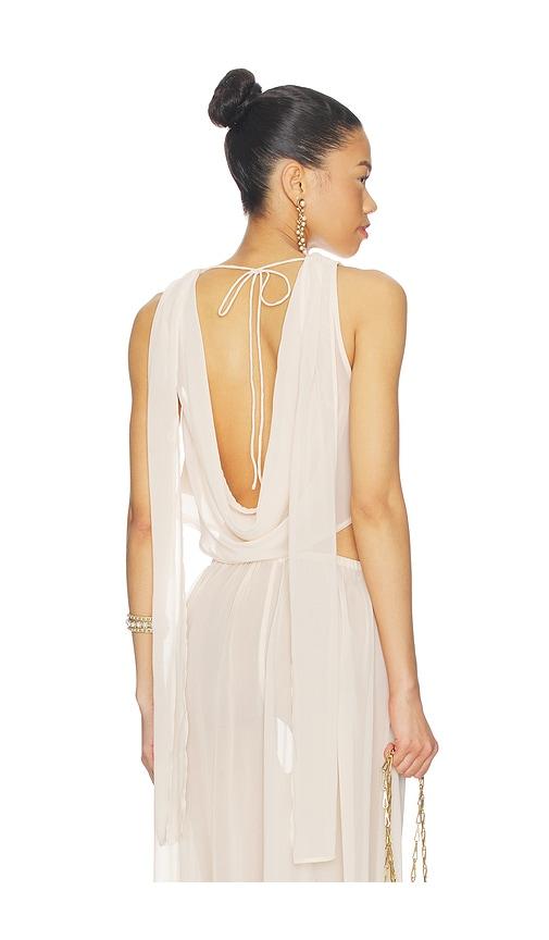 Shani Shemer Shir Top in Nude by SHANI SHEMER