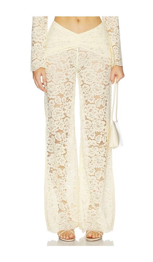 Shani Shemer x REVOLVE Madison Pant in Cream by SHANI SHEMER