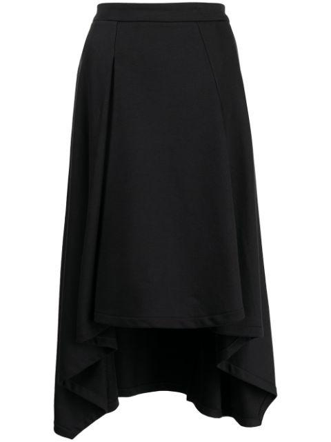 asymmetric pleated skirt by SHANSHAN RUAN